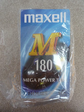 3 180 Mega Power VHS Video Tape Blank By Maxell Brand New Factory Sealed