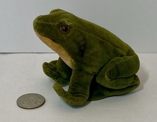 Vintage Steiff Velveteen  Froggy  Frog 1950  s 3  Tall No Tags