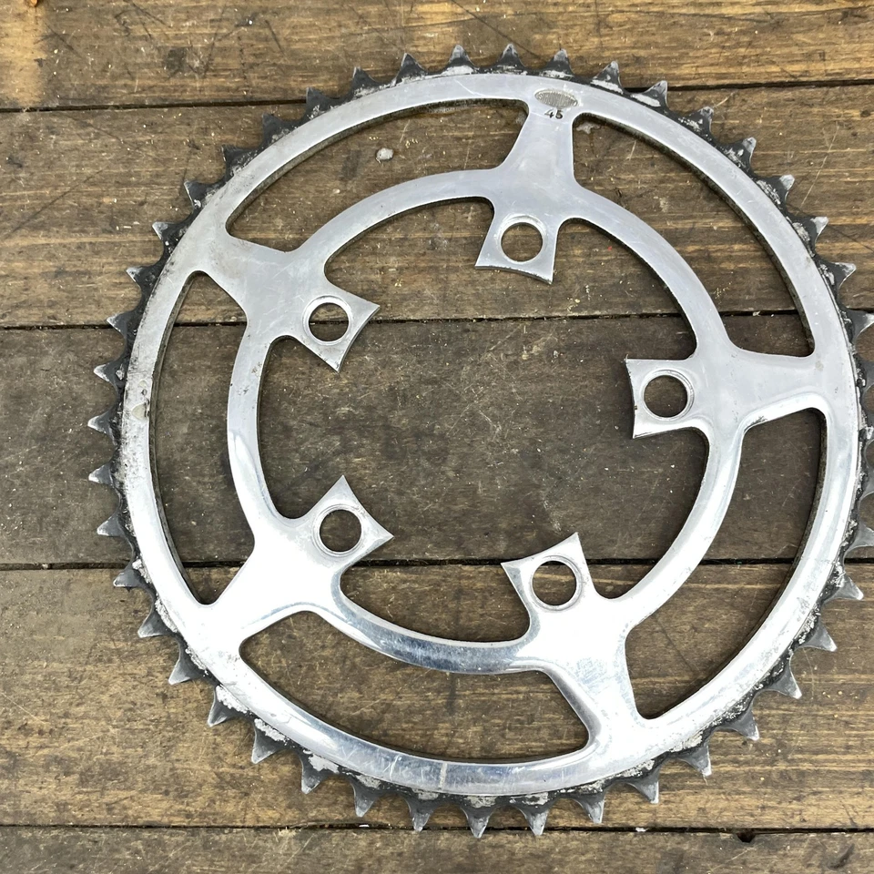 Vintage Stronglight Chainring 45T 5-Bolt 5-Arm 86mm BCD Alloy Road Bike France - Image 2 of 4
