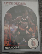 1990-91 NBA Hoops Base Set - Clyde Drexler #245 Portland Trail Blazers