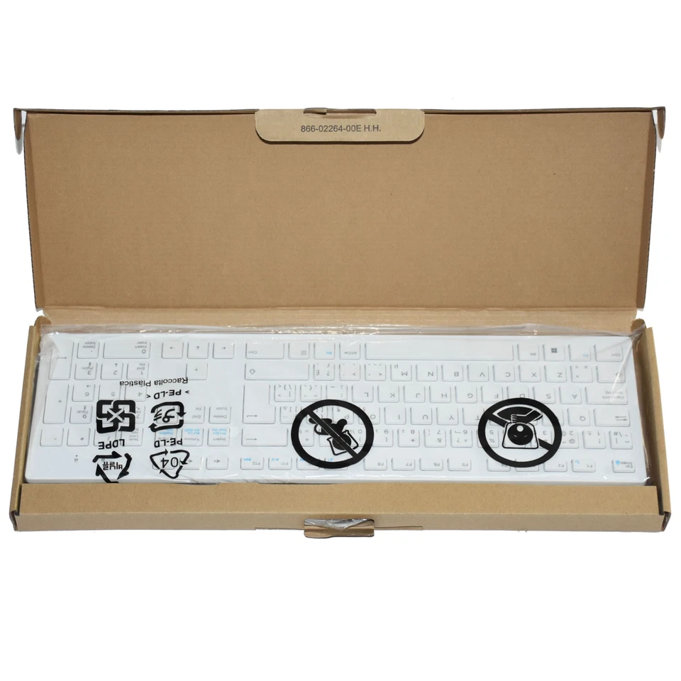 Dell KB216 White QWERTY French-Can Chiclet Multimedia USB Wired Keyboard 1PJRJ - Image 2 of 4
