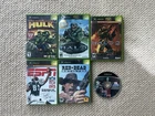 Lot Of 6 Original Xbox Games, Tested Working, Red Dead Recover, Halo, Hulk,