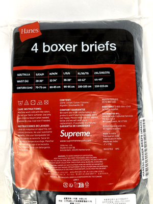 Hanes Supreme 4boxer briefs Mサイズ Supreme x Hanes Boxer Briefs 4 Pack Black/White (FW16A36/SS17A36