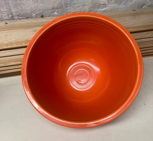 Vintage Homer Laughlin China FIESTA #5 RED Mixing Bowl Kitchen Inner Rings - Picture 4 of 8
