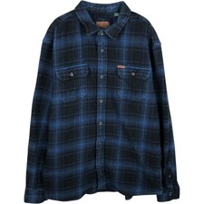 Used Orvis long-sleeved flannel check shirt men's size XL equivalent