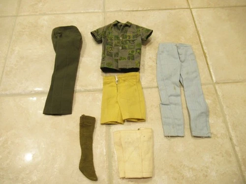 Vintage Mattel Ken Doll Clothes 1960's Shirt Pants Shorts