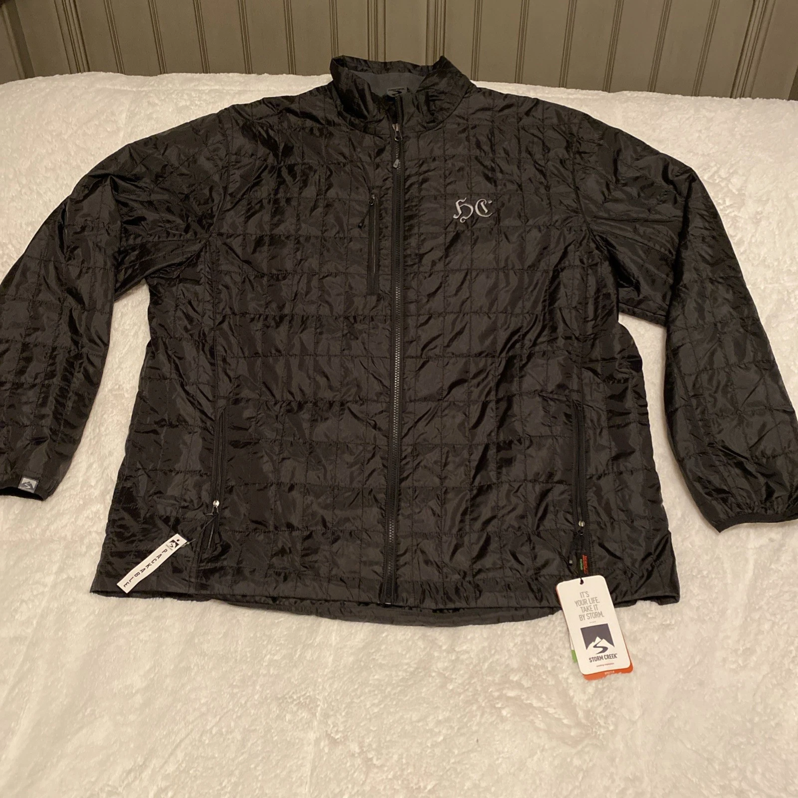 Storm Creek Jacket Thermolite ECO Packable Men’s Size XL black Travel Down NWT