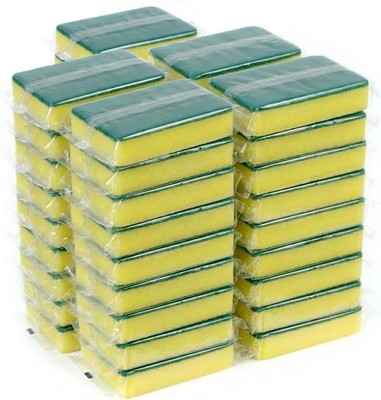 50 Pa Indivily Wrapped Spons, Kitchen Dishwashing Spon Bulk, Non