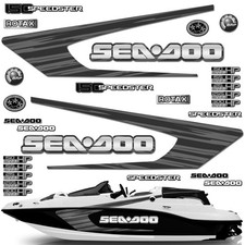Decal Graphics Stickers for SEA DOO 150 SPEEDSTER 2003-2013 DESIGN 2 GRY