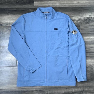 Travis Mathew X Nashville Predators Full Zip Fisticuffs Jacket Mens Medium Blue