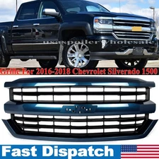 High Country Front Grille For Chevrolet Silverado 1500 2016-2018 Deep Ocean Blue