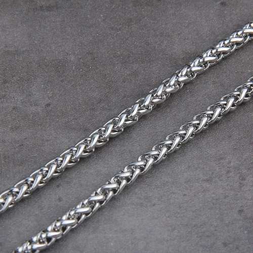 Vikings Stainless Steel Men's Chains Necklace Without Pendant Fit Silver Jewelry