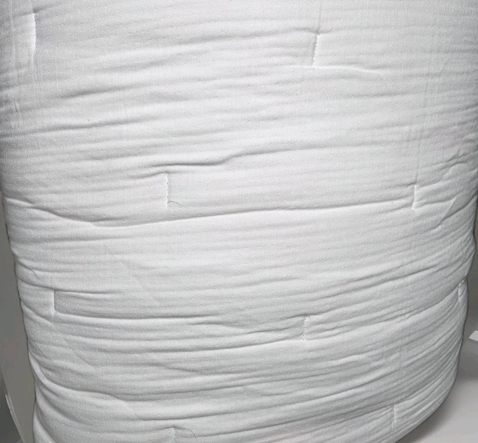 Quince Organic Airy Gauze Quilt White Bedding King/Cali King(4301) - Image 4 of 4