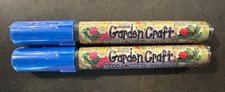 SET OF 2 TERRA COTTA GARDEN ACRYLIC MARKER WATER BASED ROYAL BLUE NEW 310