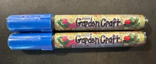 SET OF 2 TERRA COTTA GARDEN ACRYLIC MARKER WATER BASED ROYAL BLUE NEW #310