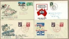 Australia 1958 - 1963 FDC ANPEX Olympic  MIPEX Pictorial Cover lot x4
