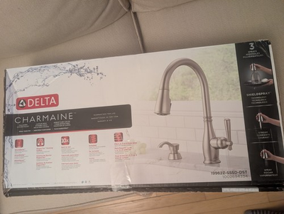 #ad Delta Charmaine 19962Z SSSD DST Pull Down ShieldSpray MagnaTite SS Dispenser $125.00