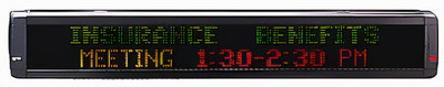 Ams Alpha 4160c Multicolor Programmable Led Indoor Sign Message Board No Remote