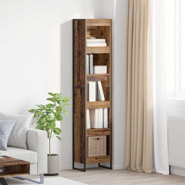 BüCherregal 40 X 30 X 189,5 Cm Holzwerkstoff Altholz-image