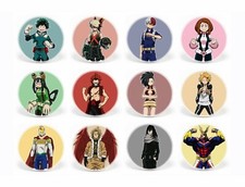 My Hero Academia Set of 12 Button Pins, 1.25" Boku no Hero Deku Plus Ultra