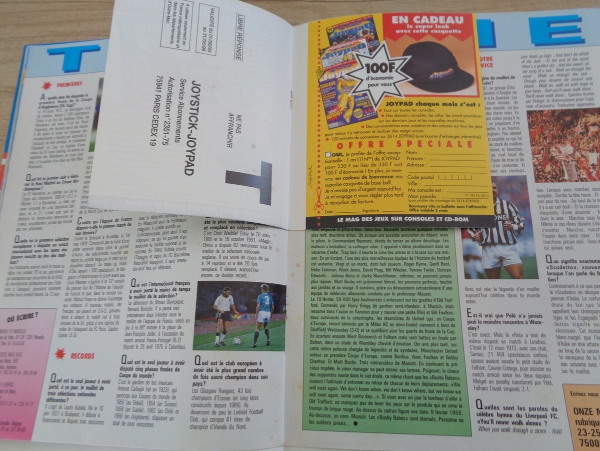 ONZE MONDIAL REVUE -Poster Fiches Attaches-Juillet 1995-Complet EUR 3