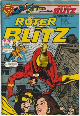 ✪ ROTER BLITZ SONDERHEFT #32 + Sammel-Ecke, Ehapa/DC Comics 1978 COMICHEFT Z1/1- - Bild 1 von 4