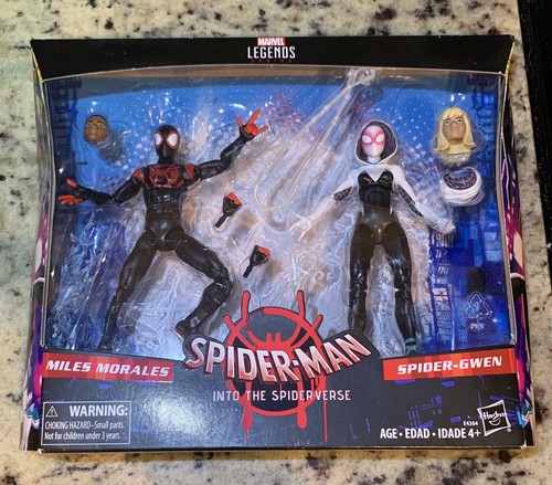 Figura de acción de Marvel Legends Spider-Man Miles Morales y Spider-Gwen - Imagen 1 de 5