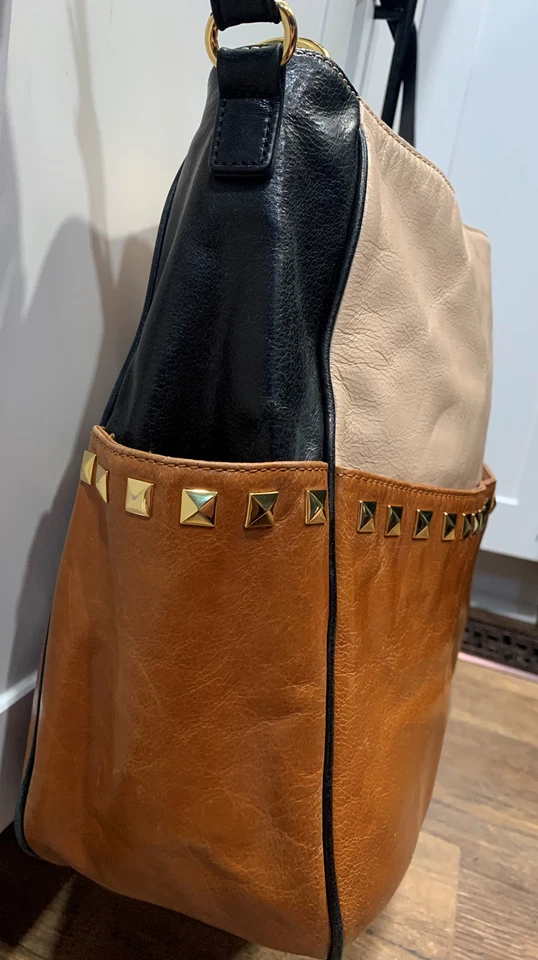 BOLSO DE HOMBRO CARLISLE CUERO MARRÓN CIERRE CORREA 10 BOLSILLOS 18X13X6 Foto 4 de 4