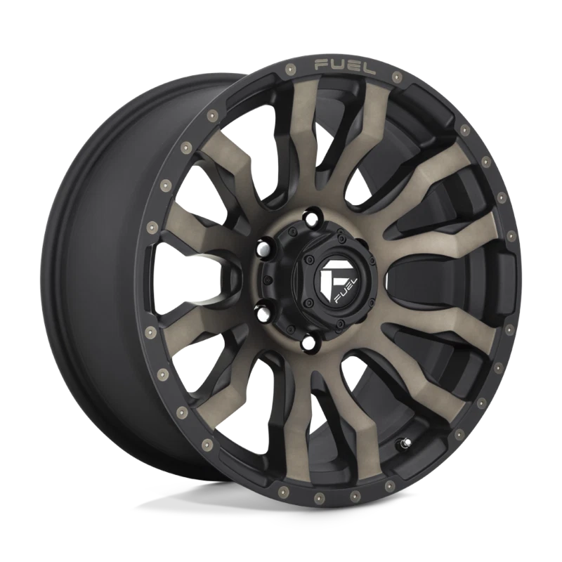 Llantas negras de 20 pulgadas Ford F250 F350 SuperDuty combustible D674 Blitz 20x10 8x170 Foto 4 de 4