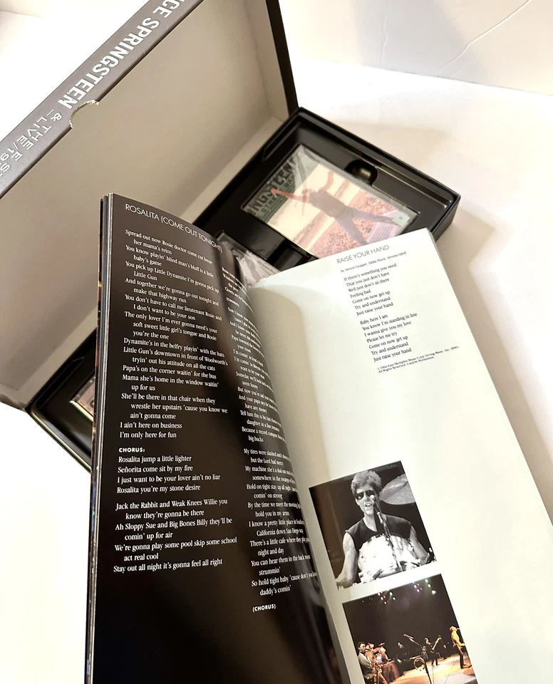 RARE -New! 12”x6” Bruce Springsteen LIVE 1975-85 Cassette Box Set Columbia 40558 - Image 4 of 4