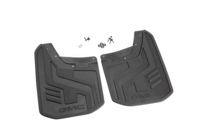 2023-2026 GMC Canyon Rear Splash Guards Flaps Black w/ Logo GM OEM