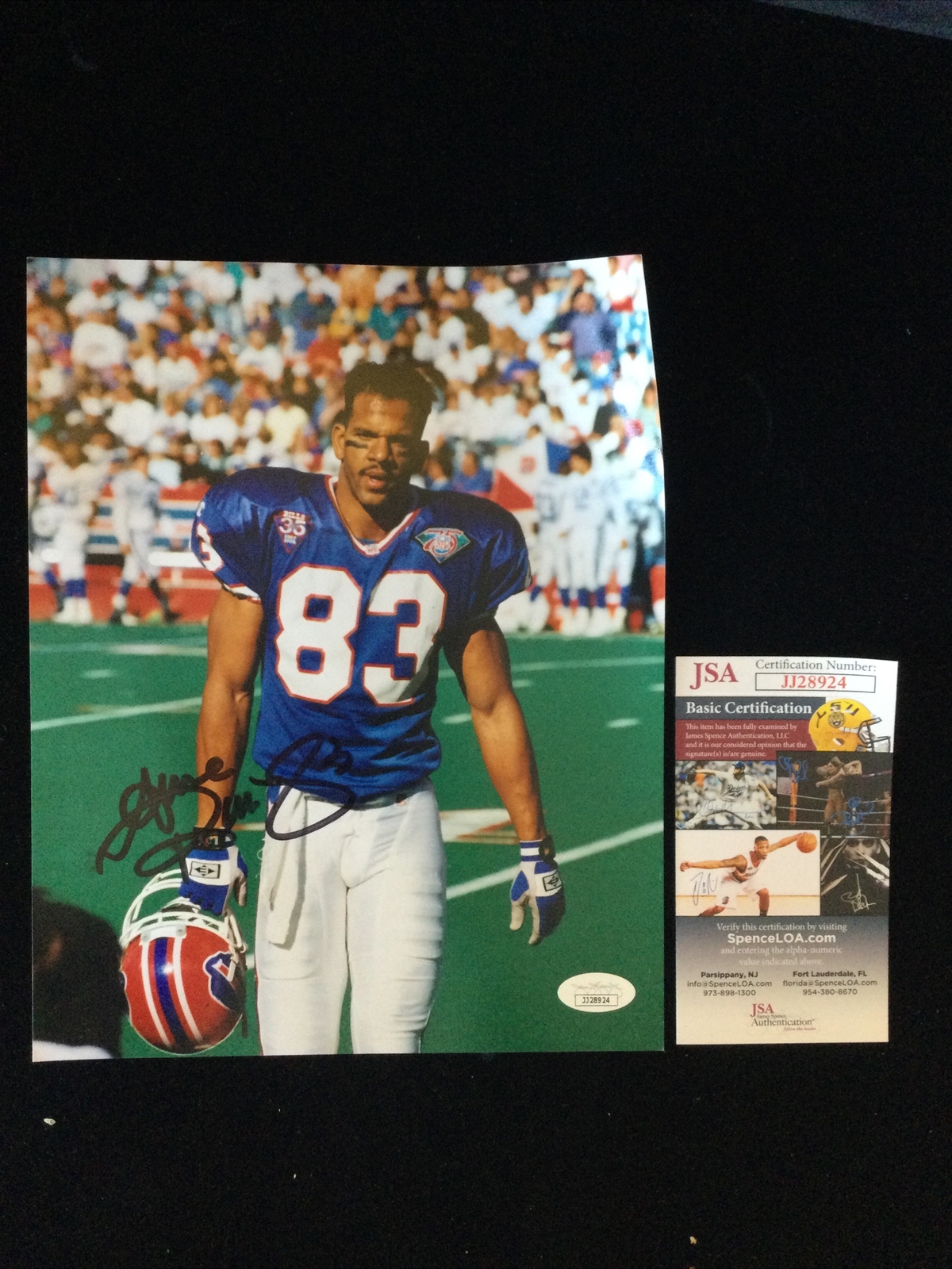 Andre Reed Autographed Signed 8x10 Color Photo JSA -1 # 