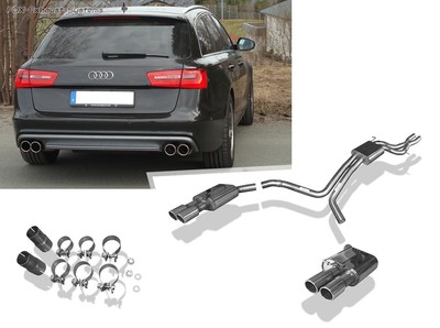 Sport-Komplettanlage Audi A6 4G Type C7 3.0 TFSI Per 2x90mm Bevelled