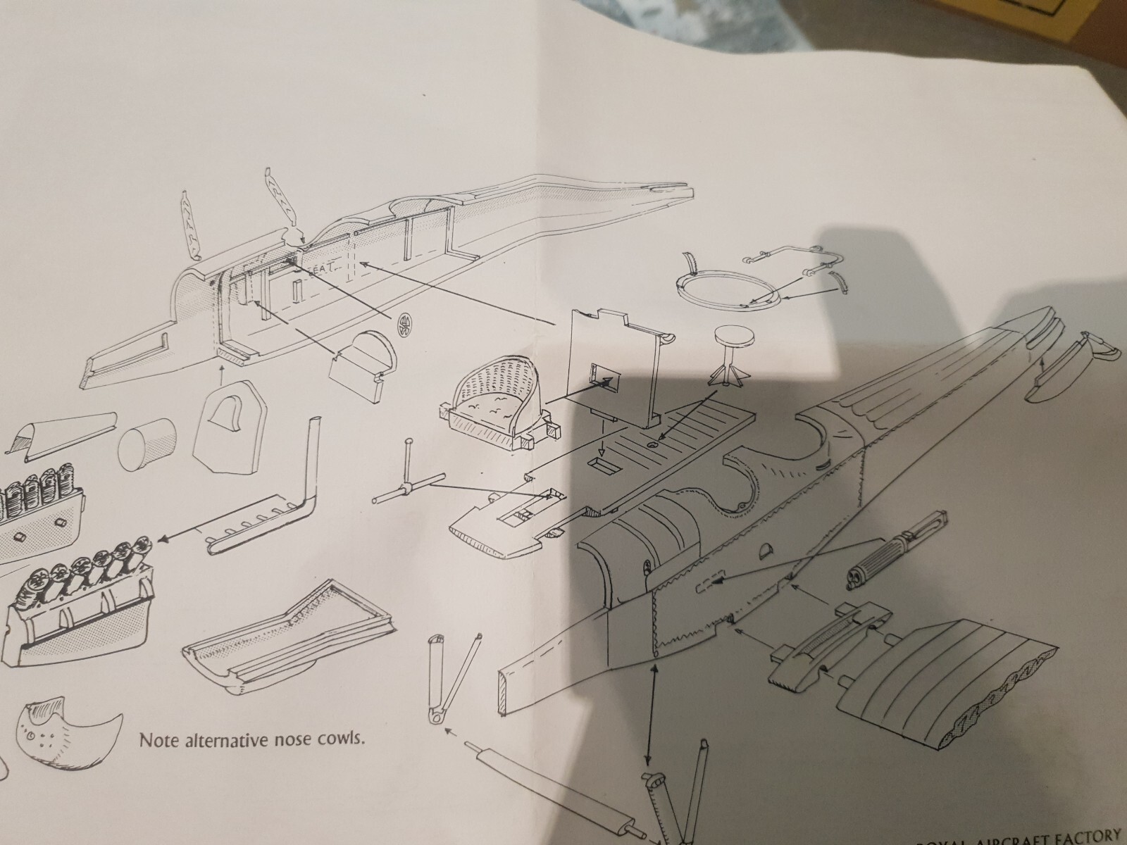 1/48 Scale Royal Aircraft Factory R.E.8 WW1 FIighter. Metal