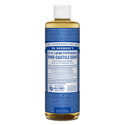 - Pure-Castile Liquid Soap (Peppermint, 16 Ounce) - Made with Organic Oils, 18-I