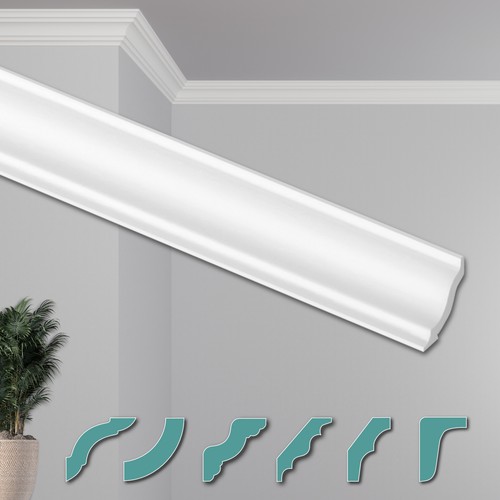HEXIMO plafondlijsten modern piepschuim, 30 meter stuclijsten piepschuim lijsten - Afbeelding 31 van 78