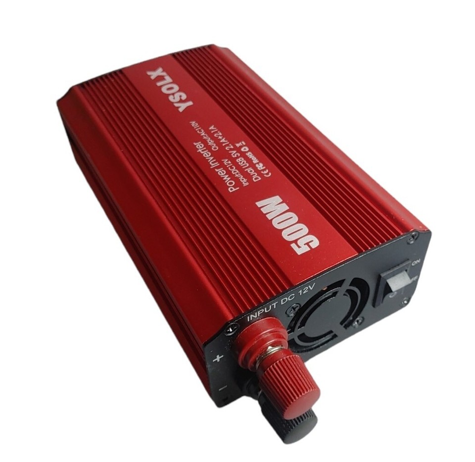 YSOLX 500W Power Inverter DC 12V to 110V AC Converter Car Plug Adapter