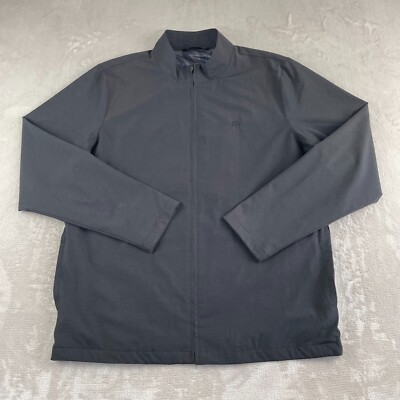 Travis Matthew Golf Jacket Men XL Black Full Zip Windbreaker Mesh Lined NWOT