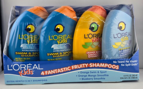 L'Oreal Kids Extra Gentle 2 in 1 Shampoo 9 oz Paraben Free ( 4 pcs ) - Afbeelding 1 van 4