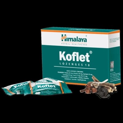 Pastilles Himalaya Koflet Pour Toux Sèche Et Maux De Gorge - Boîte De 75, 100% Ayurvédique