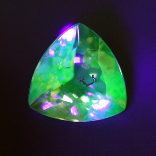 1.06 Cts" Antique 100 % Natural Untreated Mexican Uv Color Change HYALITE Opal " - 第 3/5 張圖片
