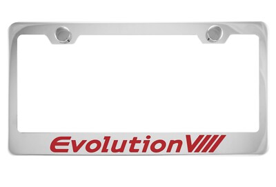 Chrome License Plate Frame for Mitsubishi Lancer Evolution VIII, Evolution8