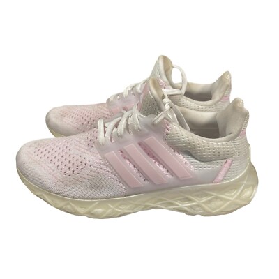 Adidas UltraBoost Web DNA GY9092 Woman's 8 FTWhite, Clear Pink Running Sneaker