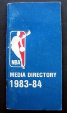 1983-84 NBA Basketball Media Guide Directory Booklet 84 Pages Soft Cover
