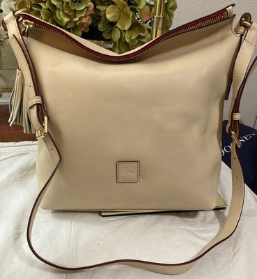 Dooney Bourke Bone Cream Florentine Leather Dixon Hobo Sac Shoulder Bag