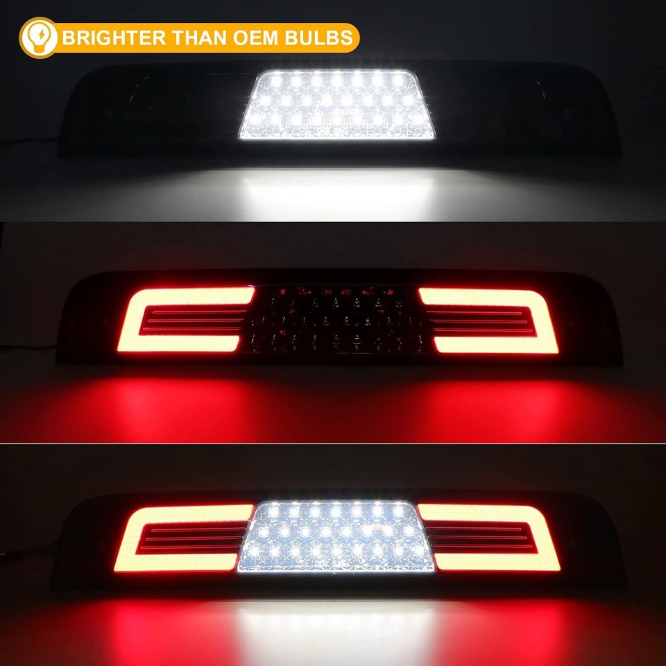 For 19-23 Dodge Ram 1500 LED 3rd Third Brake Light Cargo Center High Mount Lamp - Foto 11