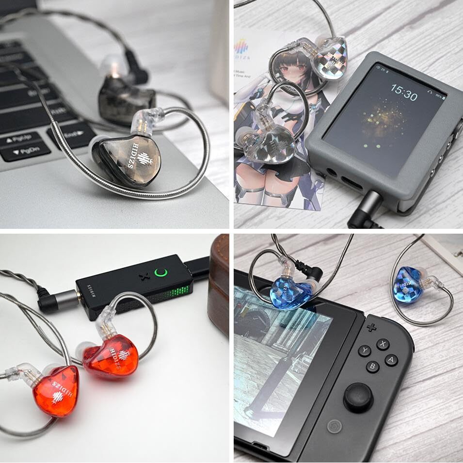 Hidizs MS1-Galaxy Auricolari Monitor In-Ear - Driver Doppio Circuito Magnetico, Cavo Staccabile