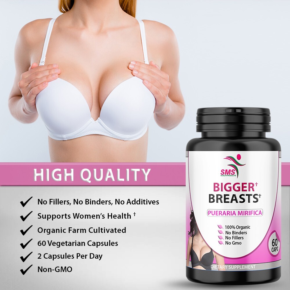 BIGGER BREASTS BY OBN PUERARIA MIRIFICA 60 CAPSULES ORGANIC 5000mg SUPPLEMENT | eBay