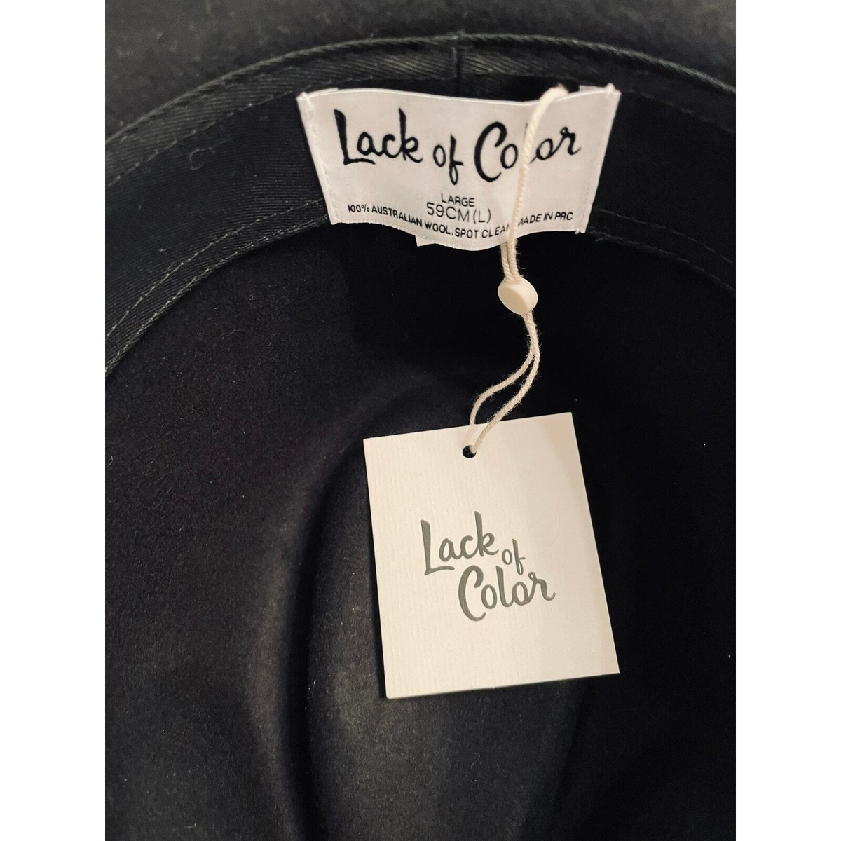 Lack of Color Grove wool hat in black NWT Lack of color the grove wool fedora NWT medium main image 3