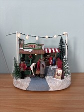 Christmas Village Toy Shop Working Lights